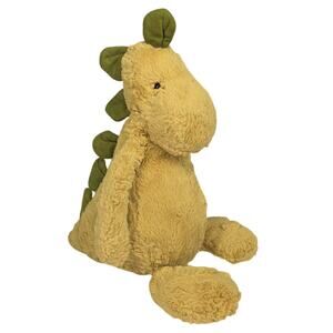 JELLYCAT RARE BASHFUL DINOSAUR PLUSH STUFFED ANIMAL – OLIVE GREEN –  MEDIUM SIZE